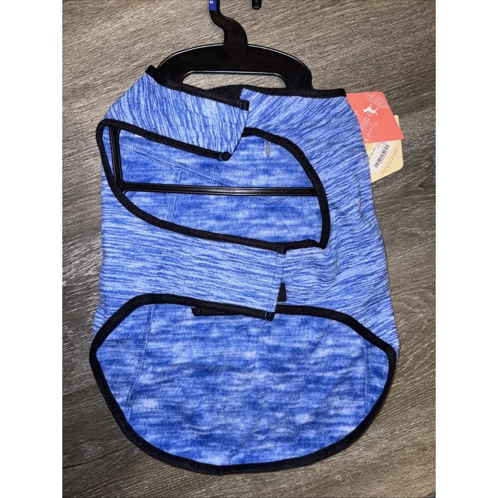 new! size medium st. Johns Bark dog fleece vest winter coat super warm Blue Vest
